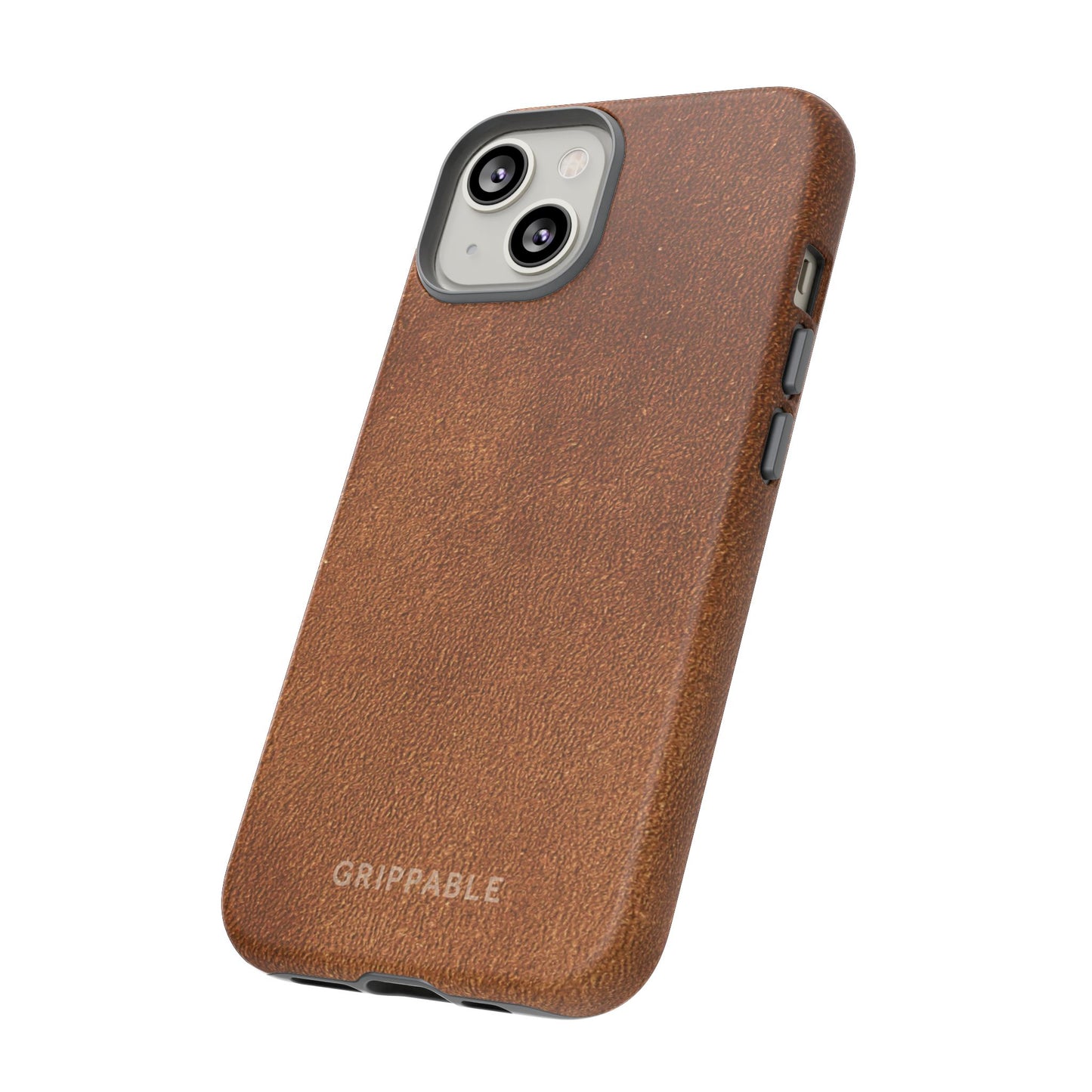 Suede Effect Tan Tough Mobile Phone Case