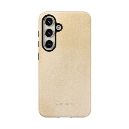 Suede Effect Ecru Tough Mobile Phone Case