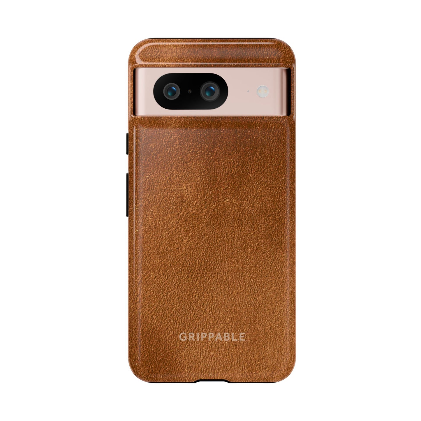 Suede Effect Tan Tough Mobile Phone Case