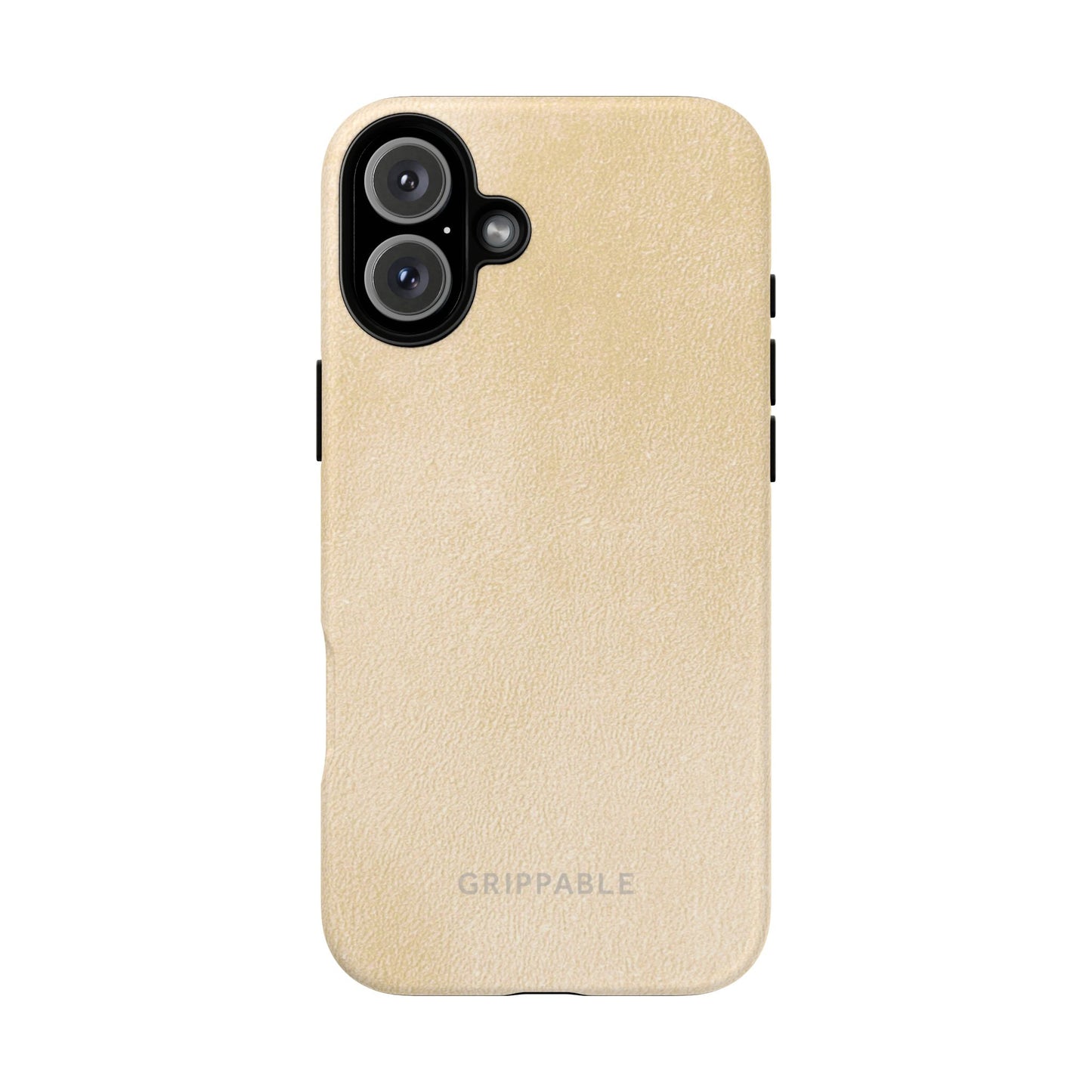 Suede Effect Ecru Tough Mobile Phone Case