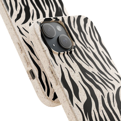 White Tiger Print Biodegradable Mobile Phone Case Magsafe