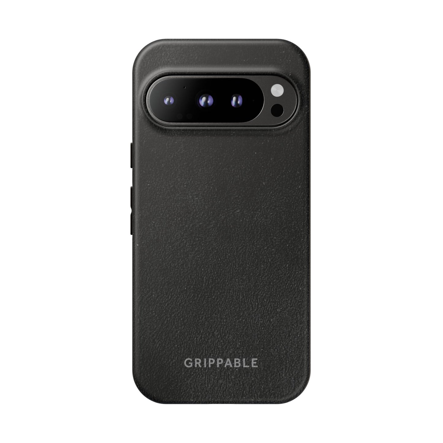 Suede Effect Black Tough Mobile Phone Case