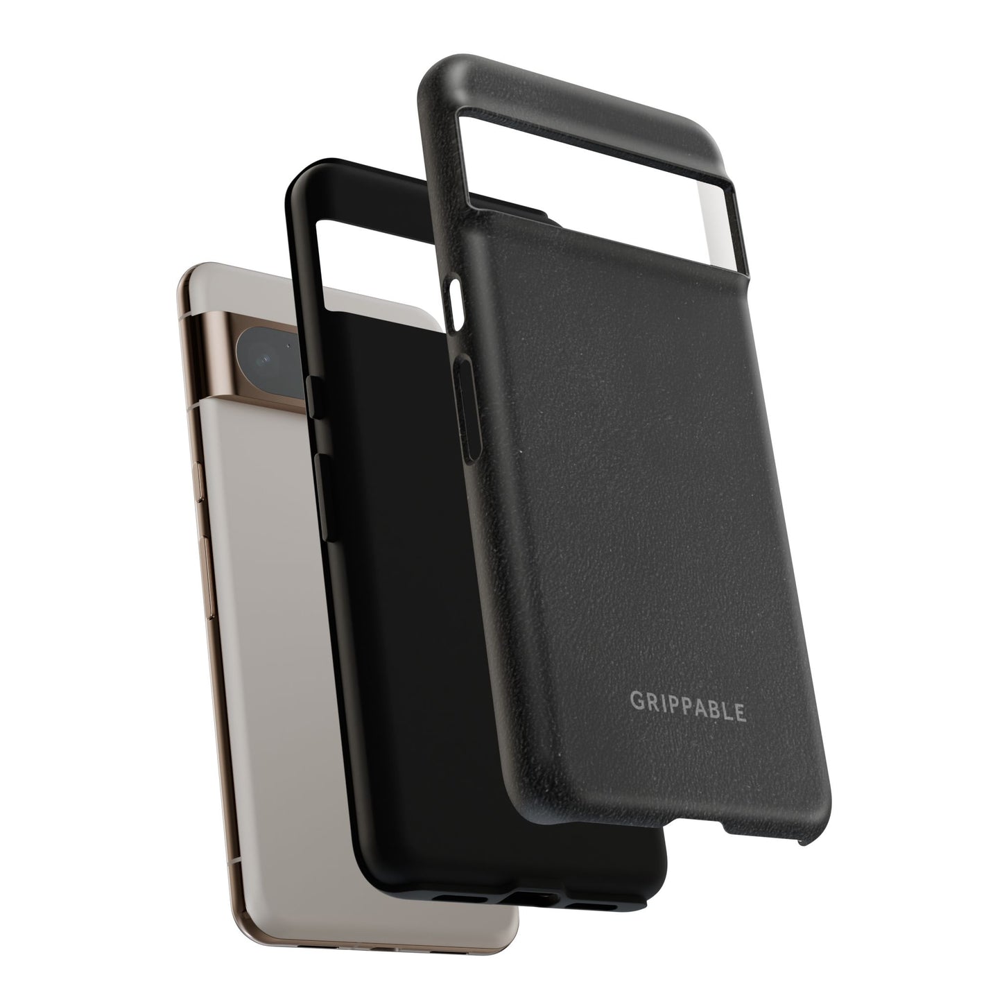 Suede Effect Black Tough Mobile Phone Case