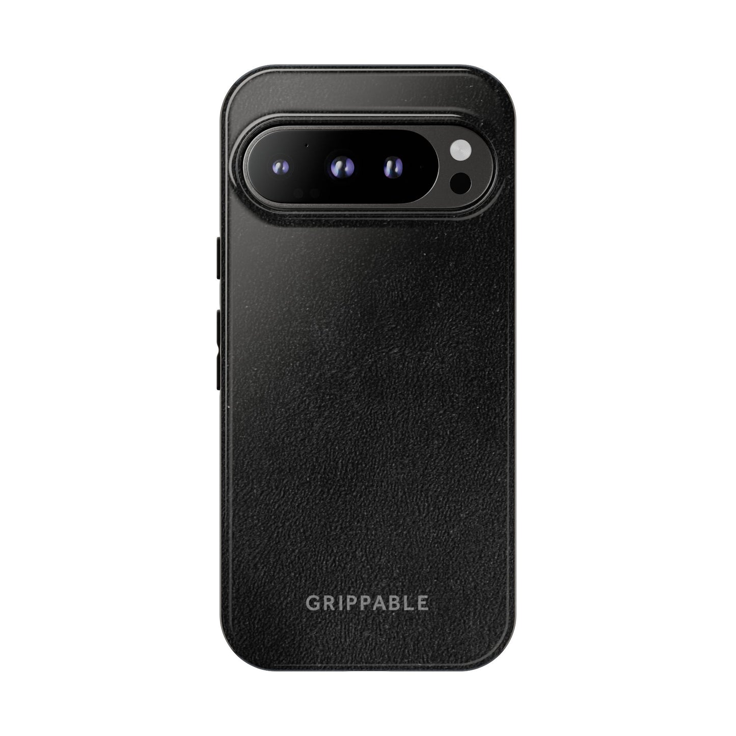 Suede Effect Black Tough Mobile Phone Case