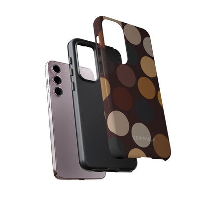 Polka Choc Tough Mobile Phone Case