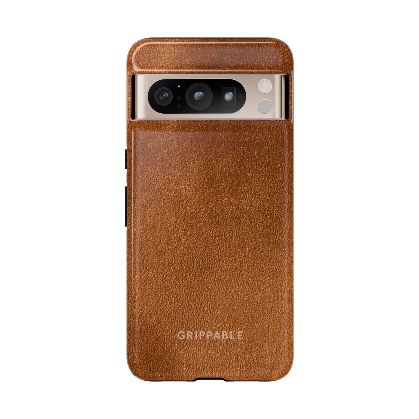 Suede Effect Tan Tough Mobile Phone Case