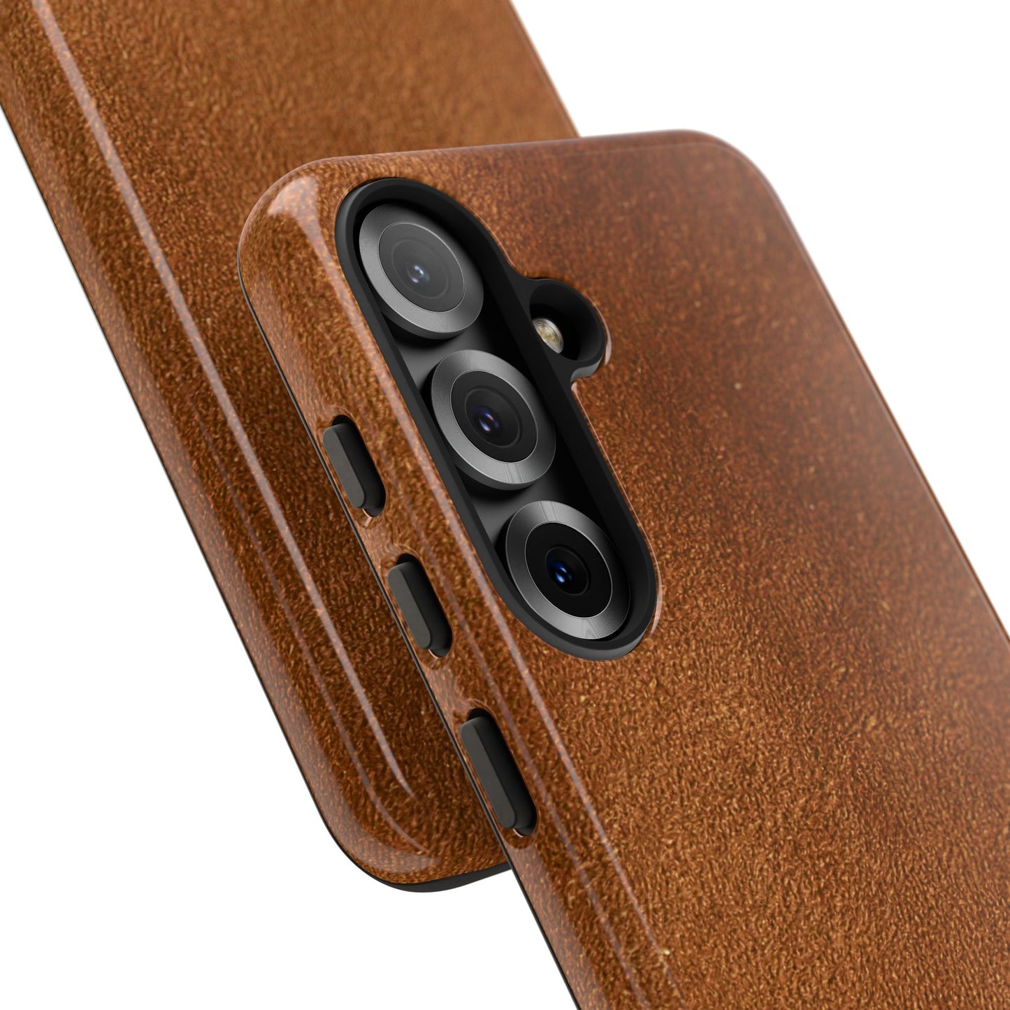 Suede Effect Tan Tough Mobile Phone Case
