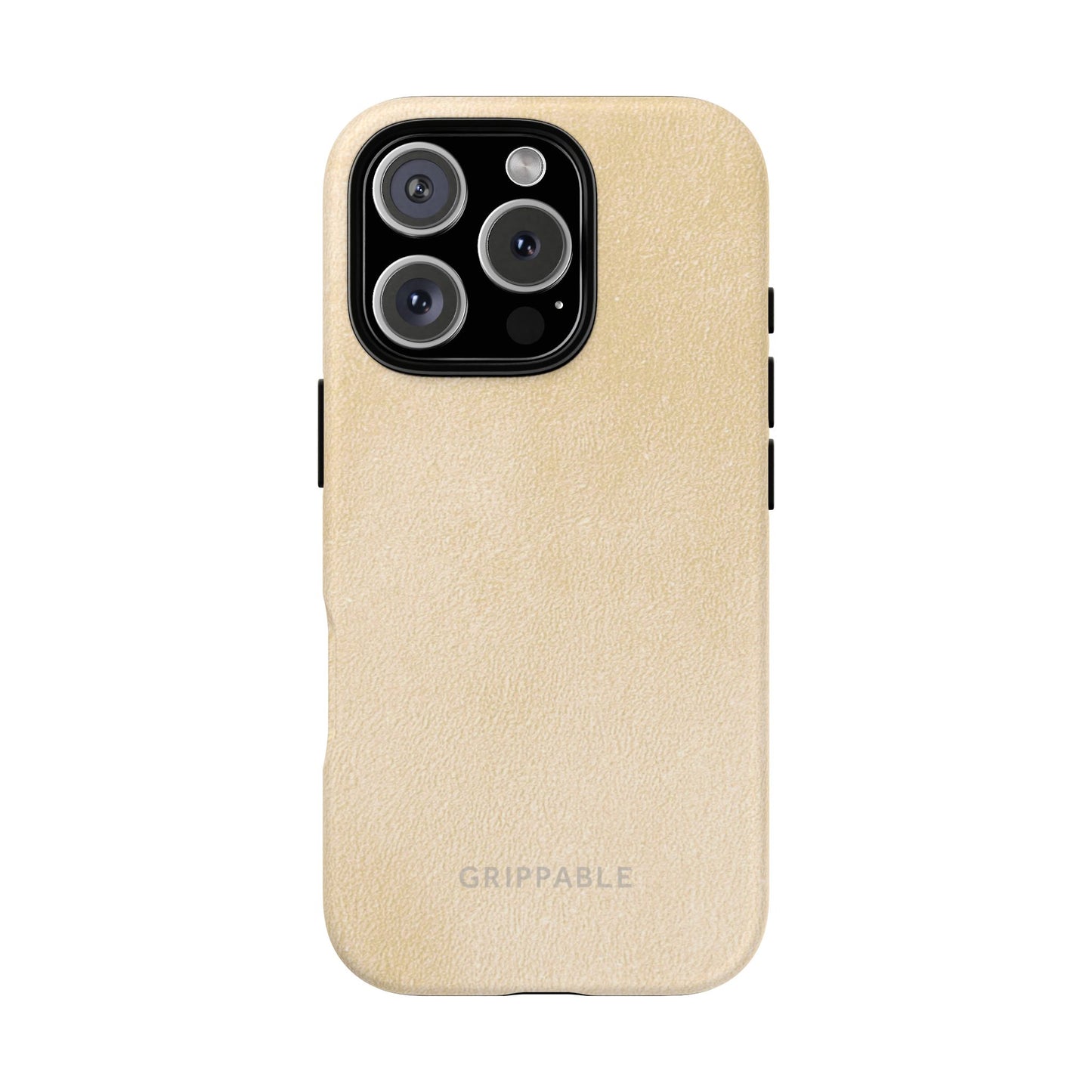 Suede Effect Ecru Tough Mobile Phone Case