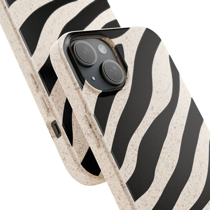 Zebra Print Biodegradable Phone Case Magsafe