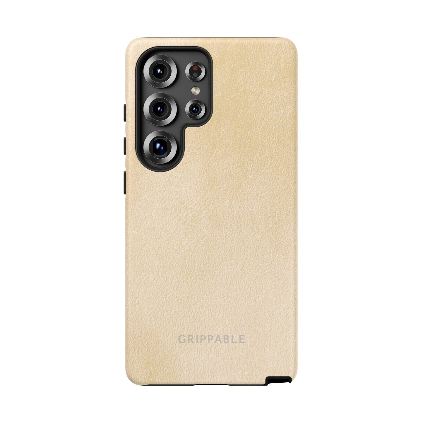 Suede Effect Ecru Tough Mobile Phone Case