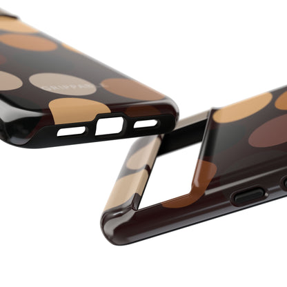 Polka Choc Tough Mobile Phone Case