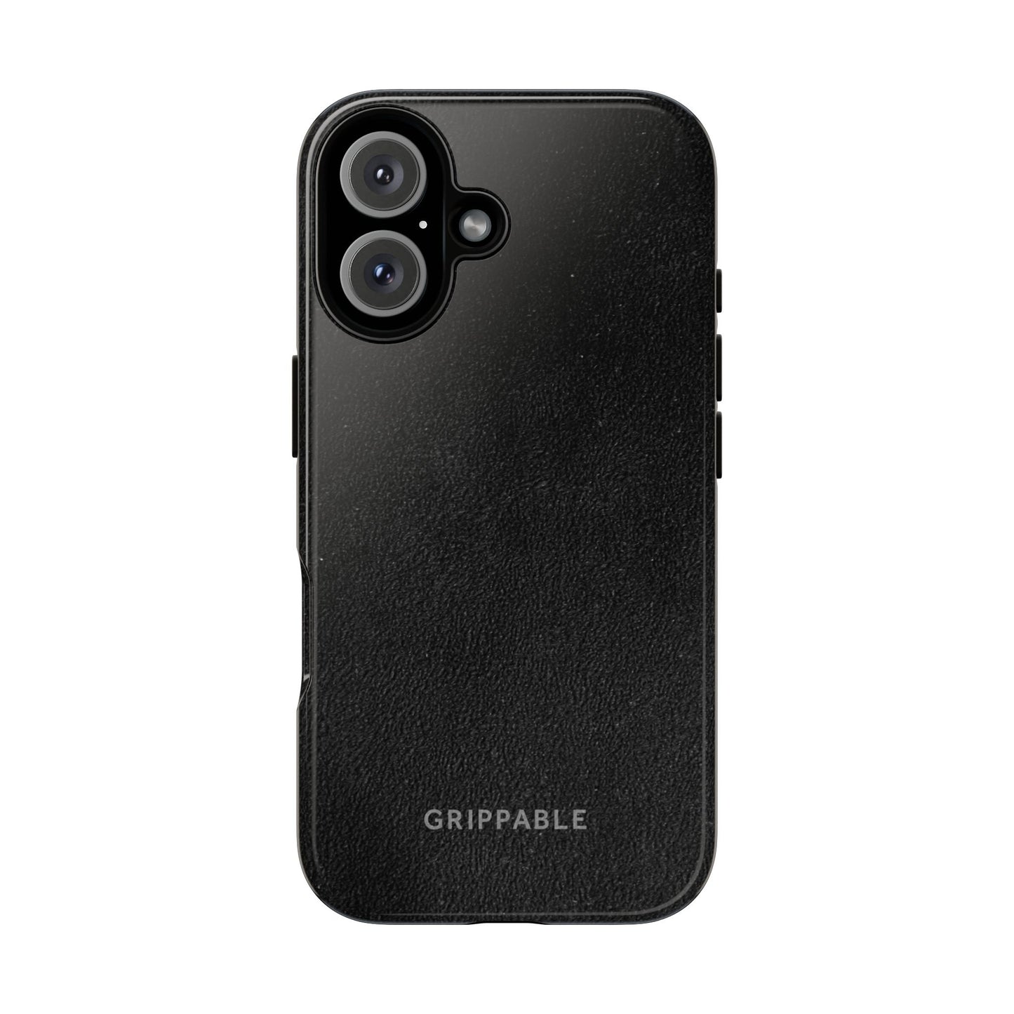 Suede Effect Black Tough Mobile Phone Case