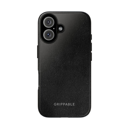 Suede Effect Black Tough Mobile Phone Case