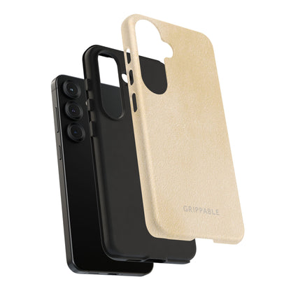 Suede Effect Ecru Tough Mobile Phone Case