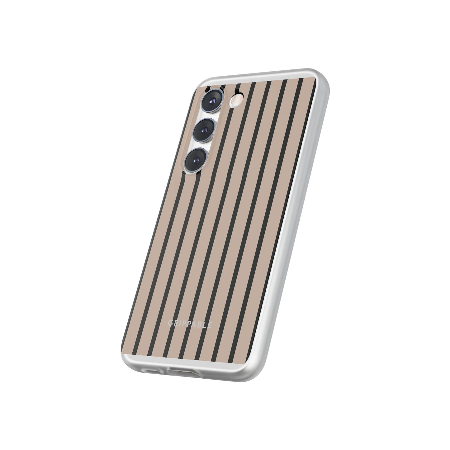 Biscuit Pinstripe Clear Mobile Phone Case