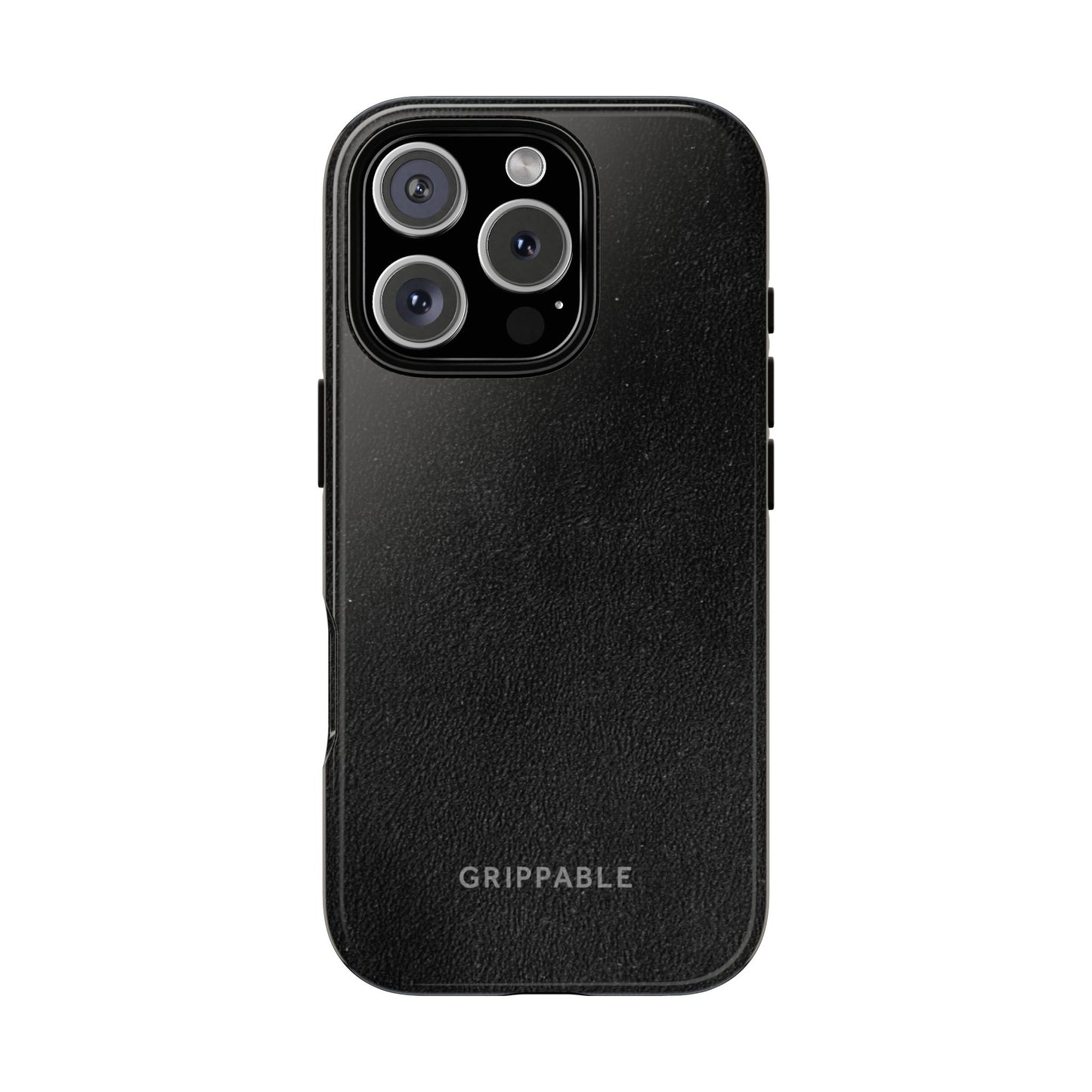 Suede Effect Black Tough Mobile Phone Case