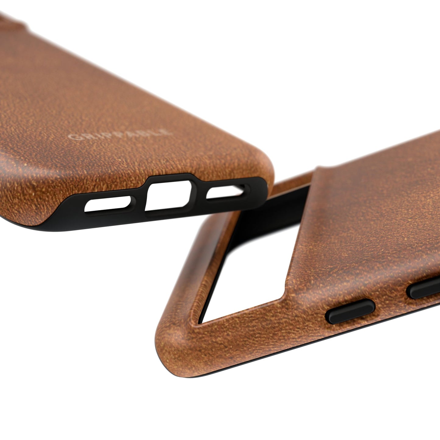 Suede Effect Tan Tough Mobile Phone Case