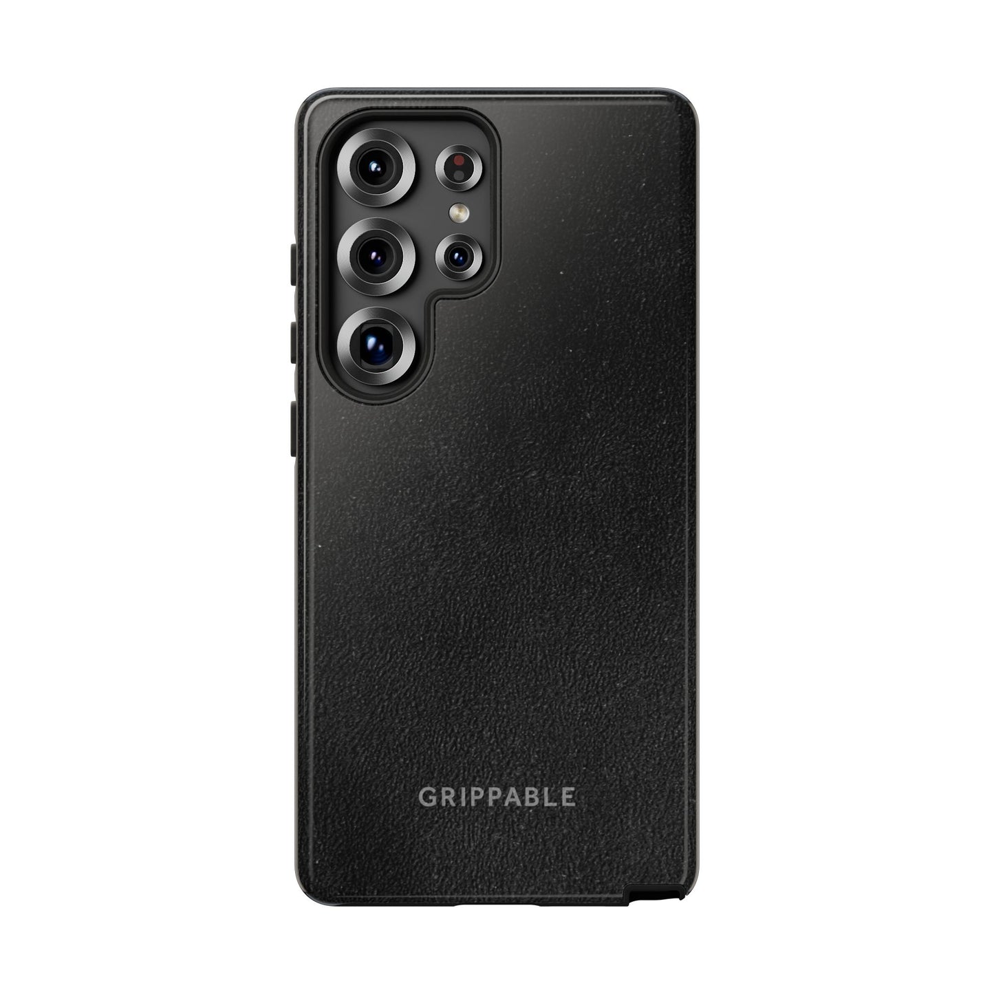 Suede Effect Black Tough Mobile Phone Case
