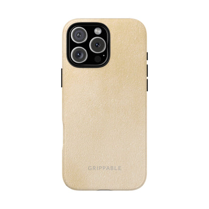 Suede Effect Ecru Tough Mobile Phone Case