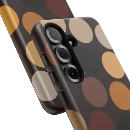Polka Choc Tough Mobile Phone Case