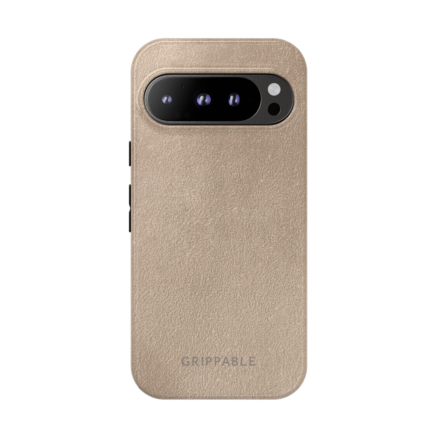 Suede Effect Beige Tough Mobile Phone Case