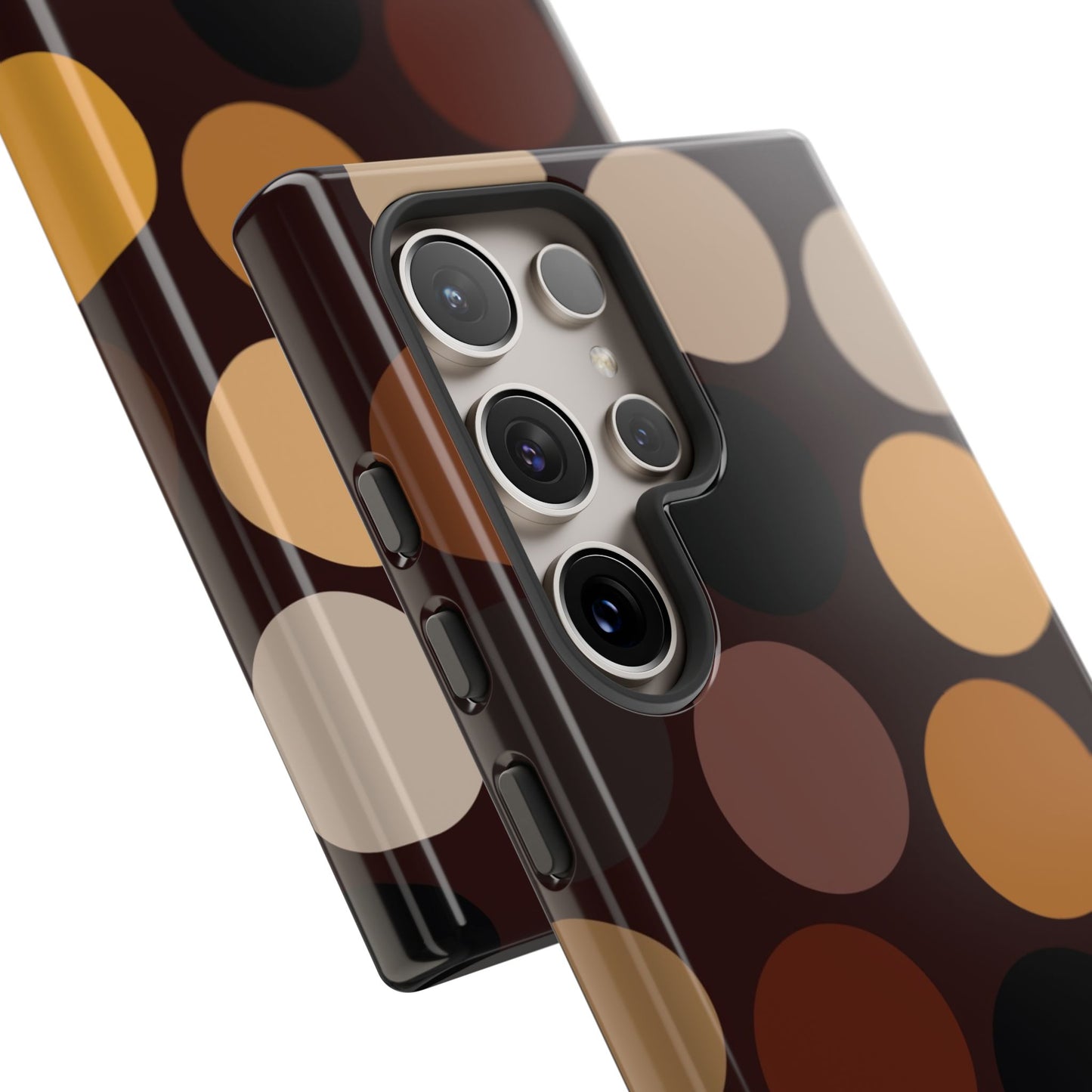 Polka Choc Tough Mobile Phone Case
