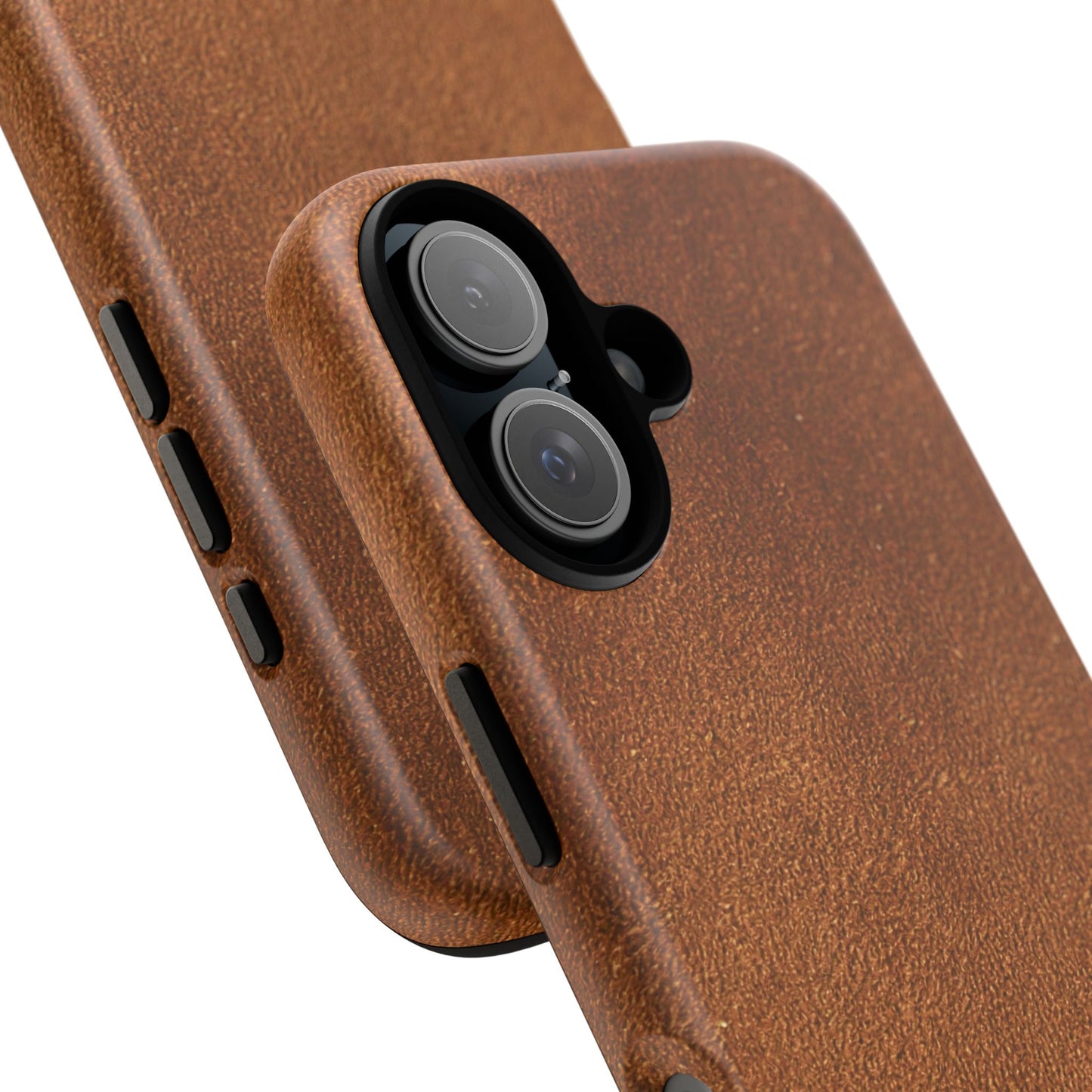 Suede Effect Tan Tough Mobile Phone Case