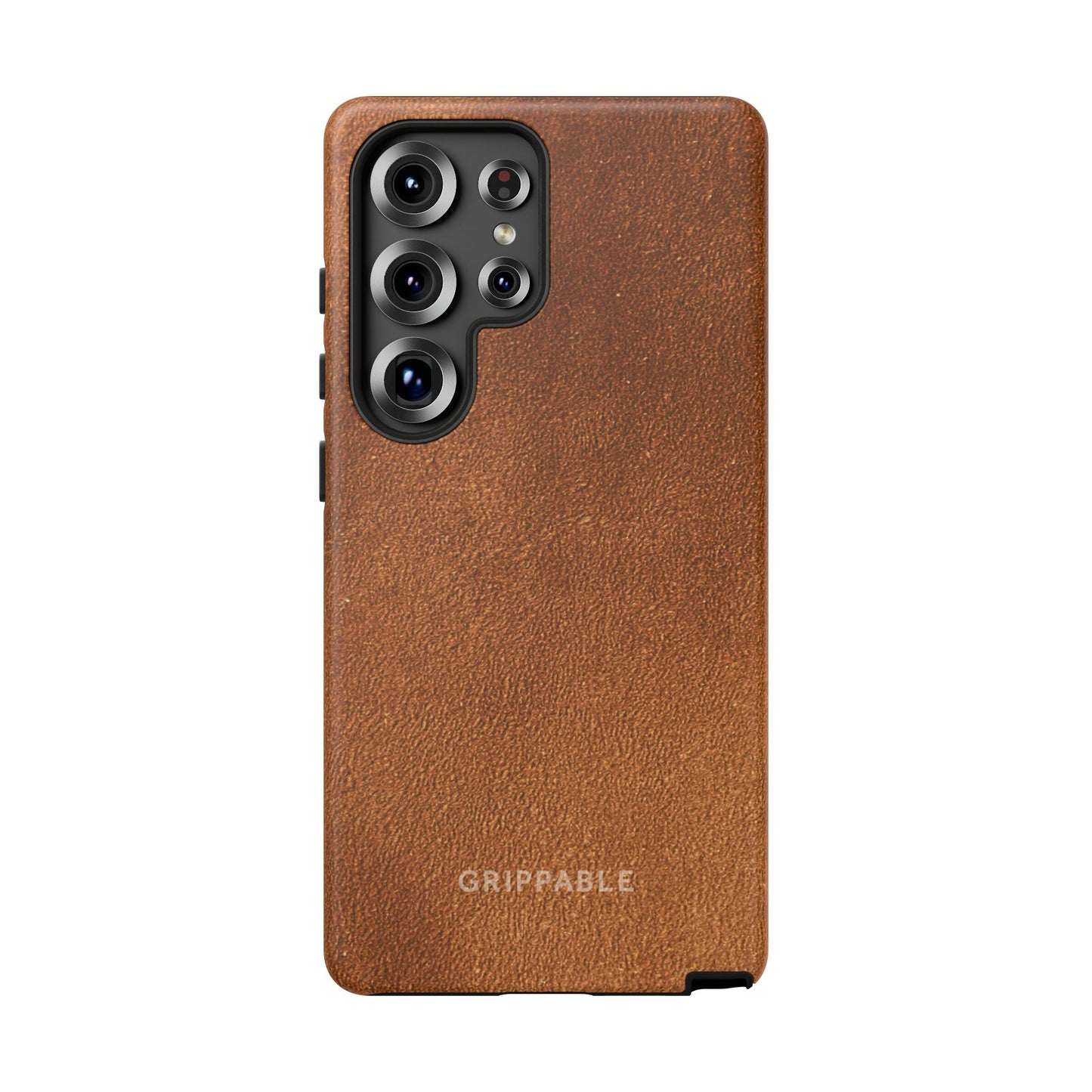 Suede Effect Tan Tough Mobile Phone Case