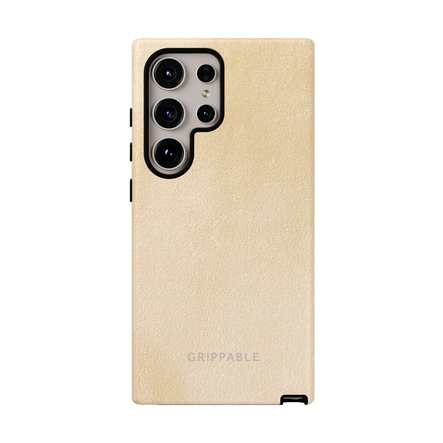 Suede Effect Ecru Tough Mobile Phone Case