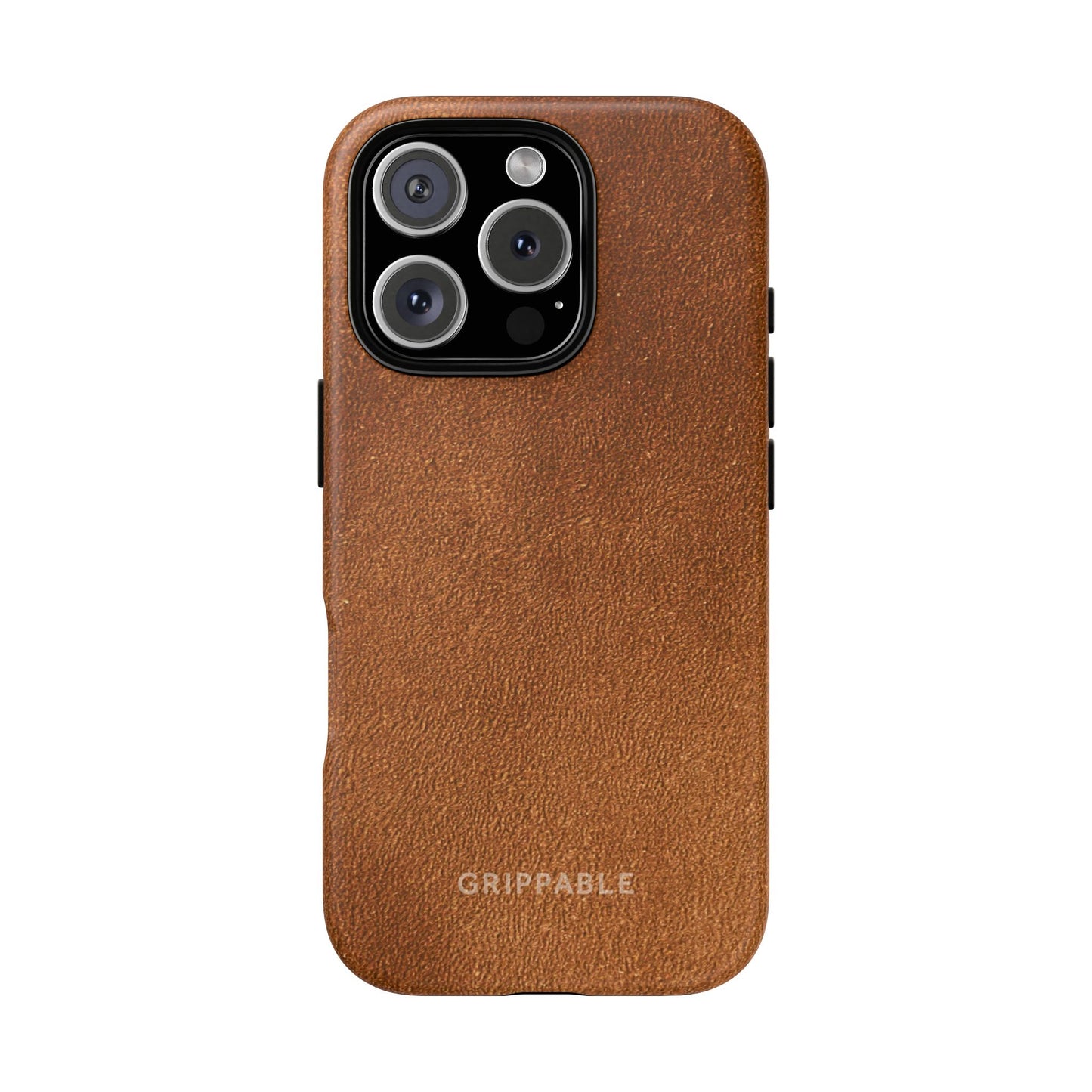Suede Effect Tan Tough Mobile Phone Case