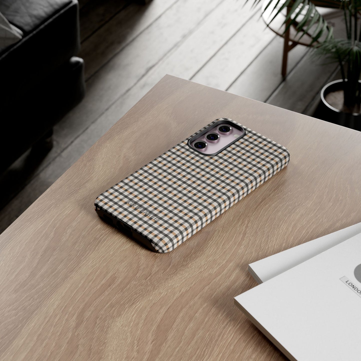 Autumn Gingham Tough Mobile Phone Case