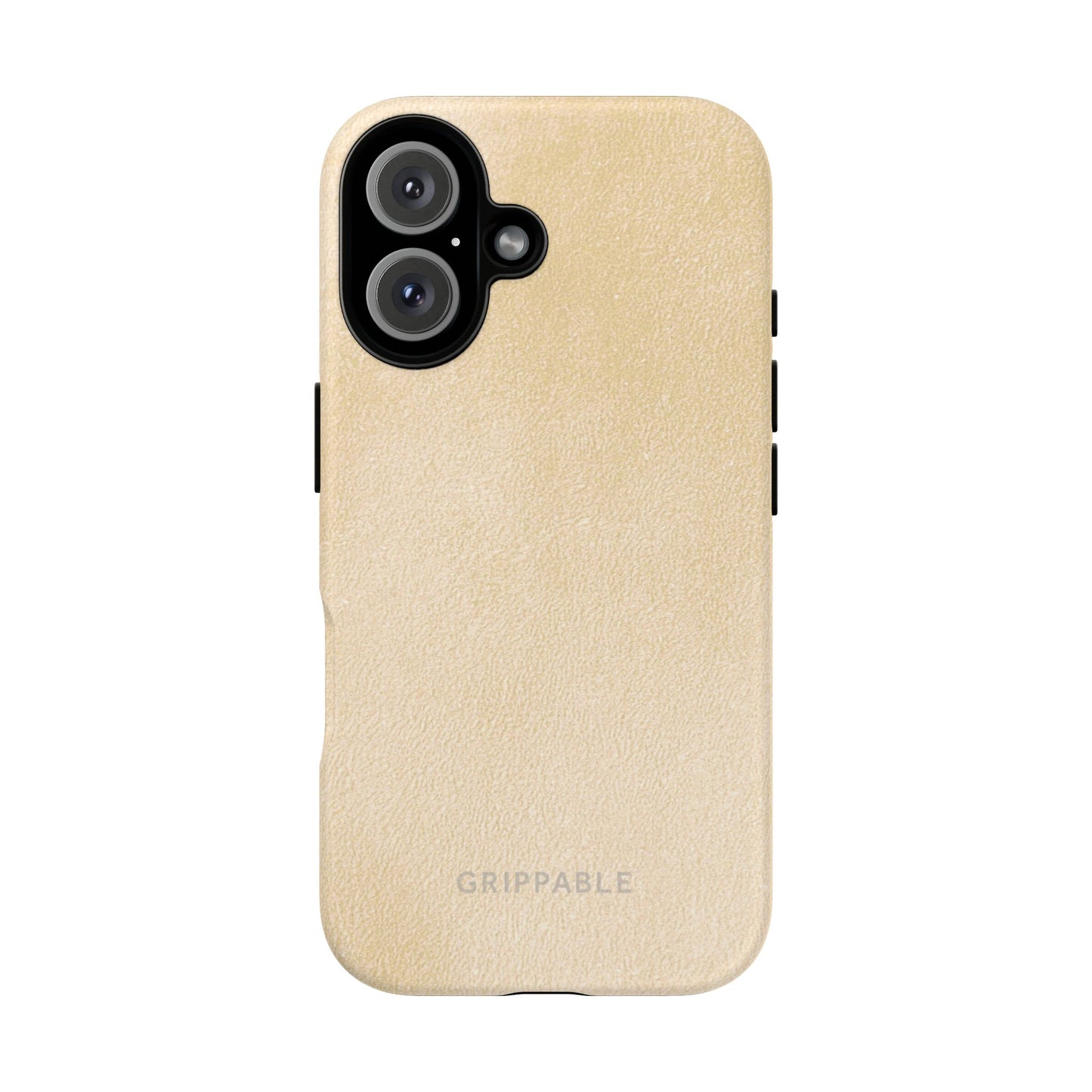 Suede Effect Ecru Tough Mobile Phone Case