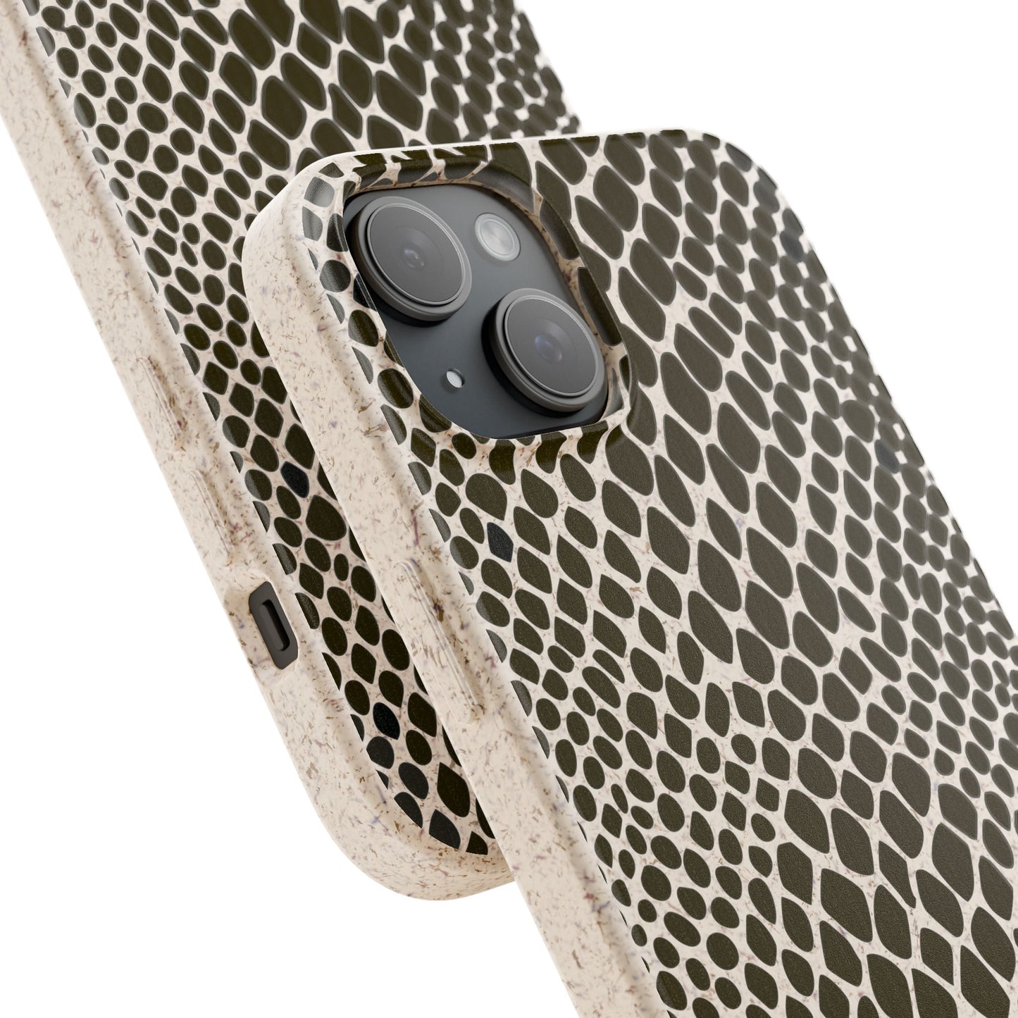 Snake Skin Print Biodegradable Mobile Phone Case Magsafe