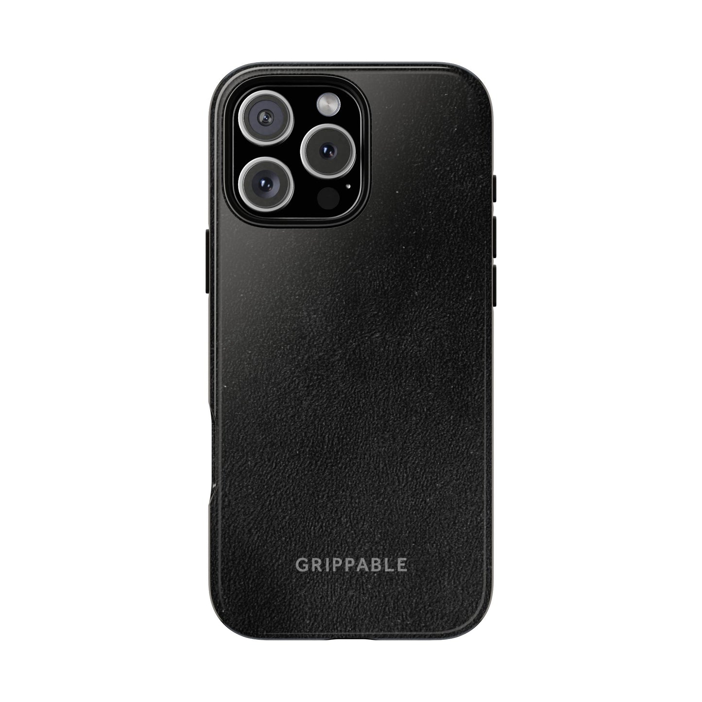 Suede Effect Black Tough Mobile Phone Case