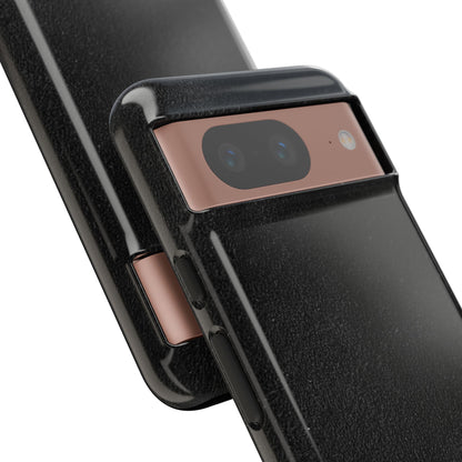 Suede Effect Black Tough Mobile Phone Case