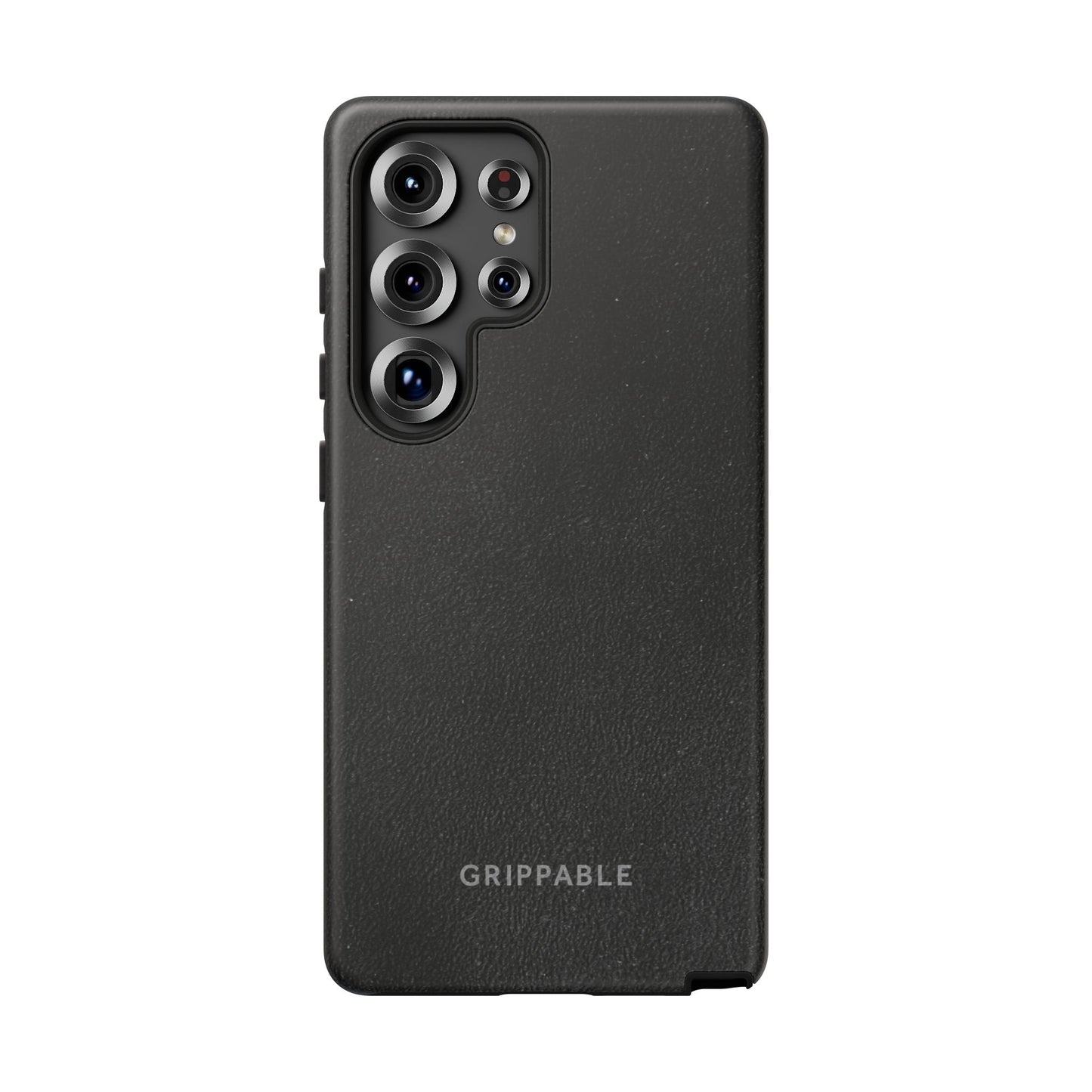 Suede Effect Black Tough Mobile Phone Case