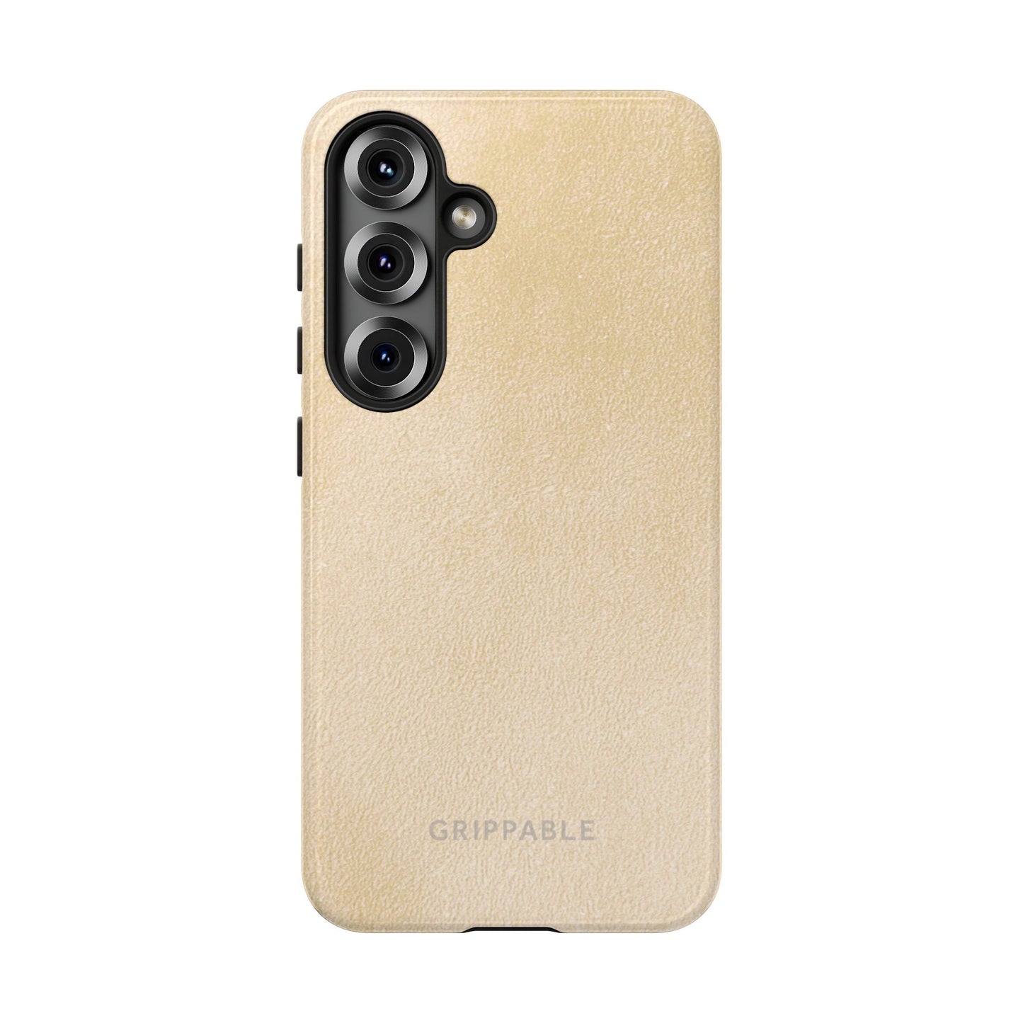 Suede Effect Ecru Tough Mobile Phone Case