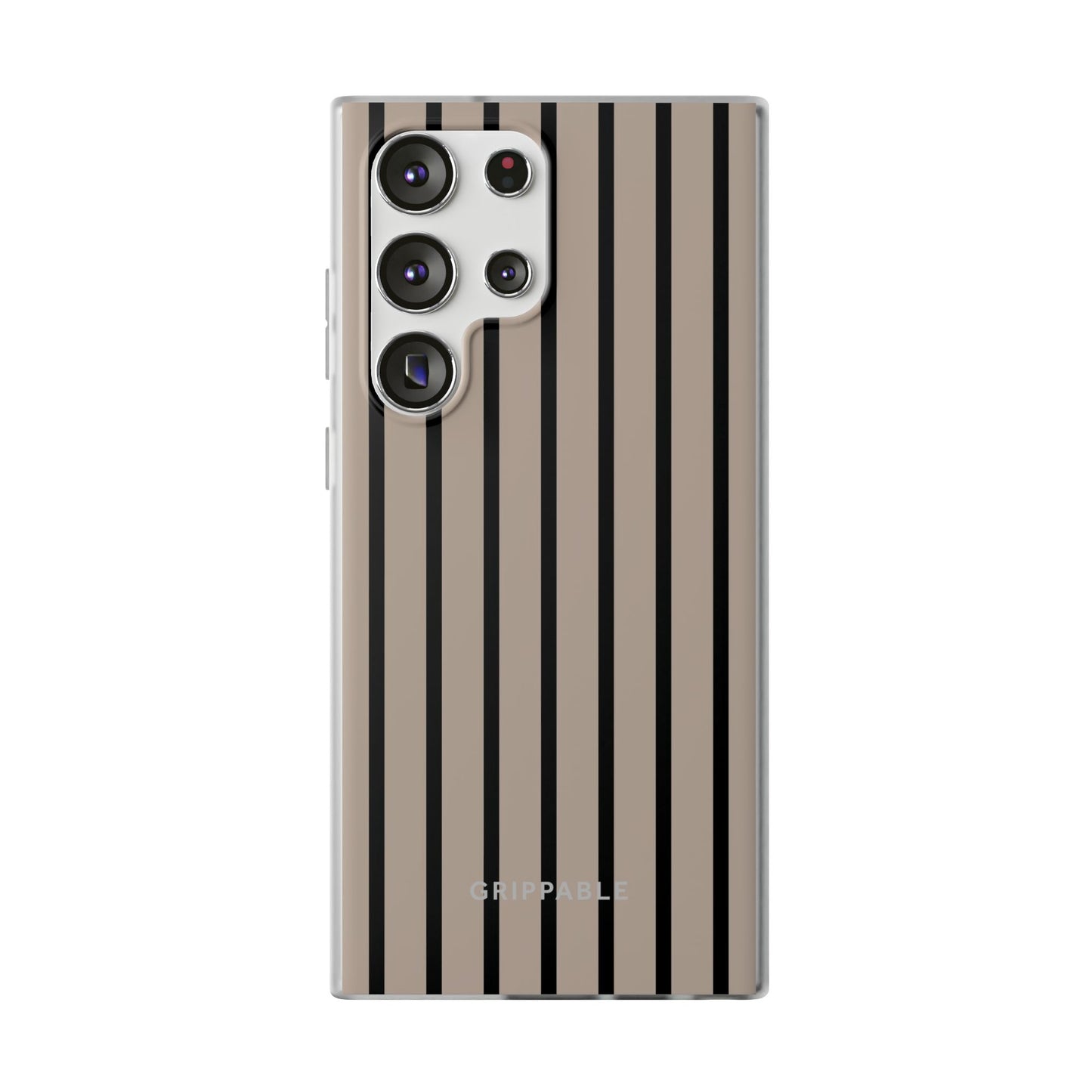 Biscuit Pinstripe Clear Mobile Phone Case