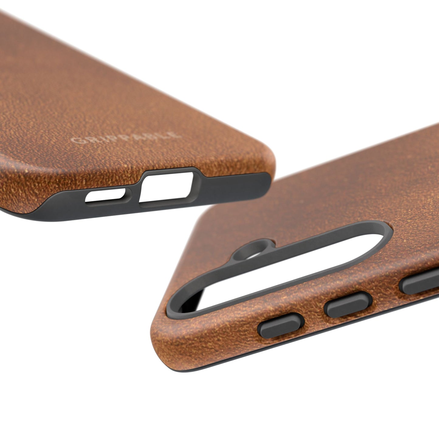 Suede Effect Tan Tough Mobile Phone Case