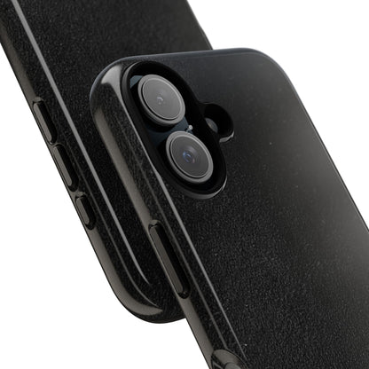 Suede Effect Black Tough Mobile Phone Case