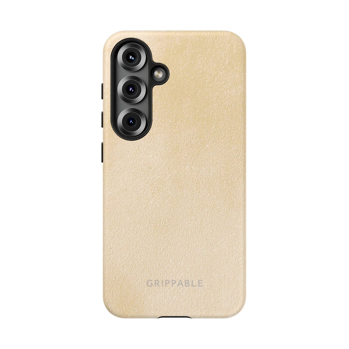 Suede Effect Ecru Tough Mobile Phone Case
