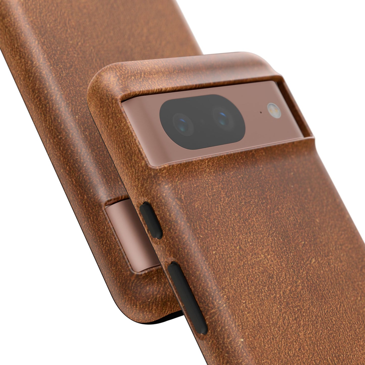 Suede Effect Tan Tough Mobile Phone Case
