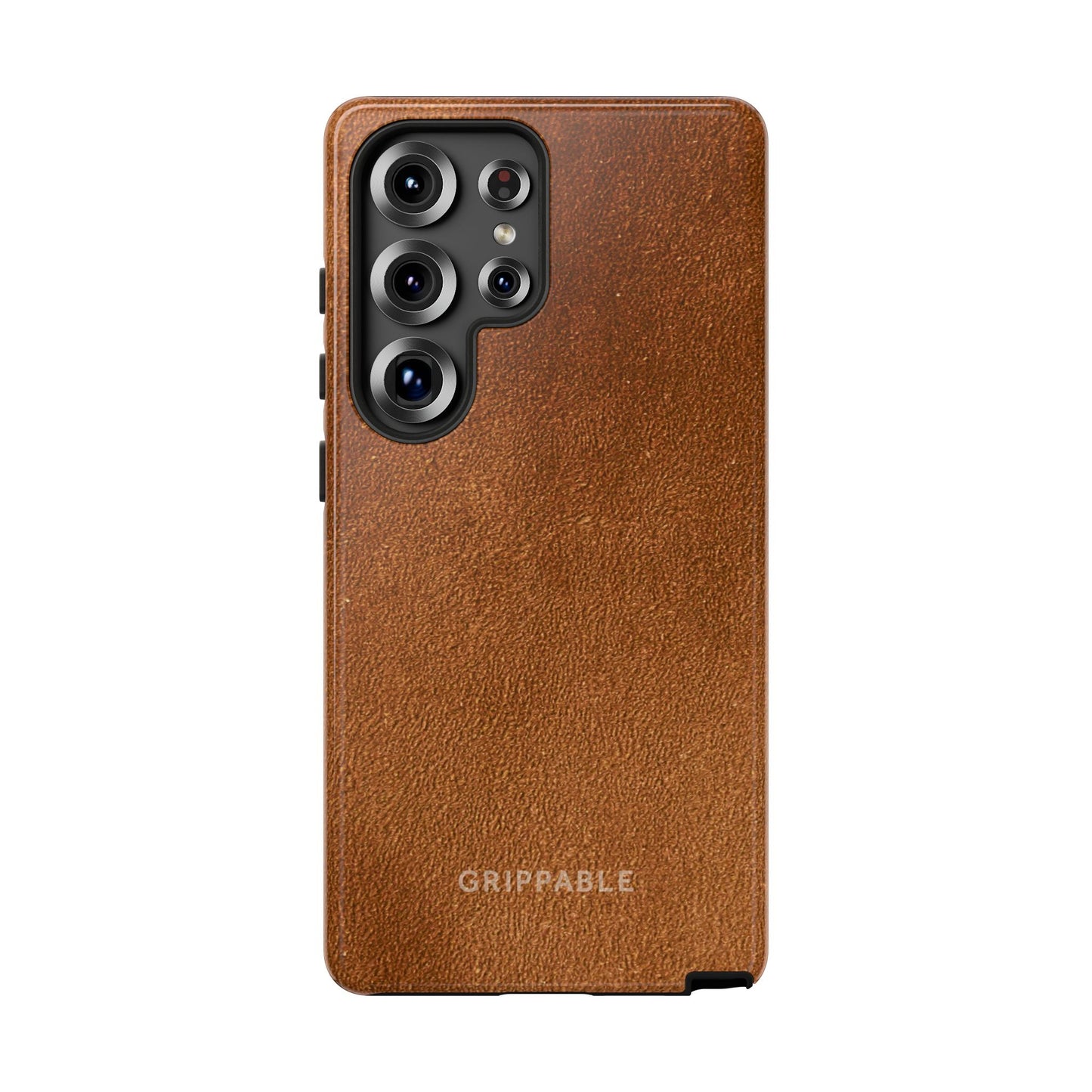 Suede Effect Tan Tough Mobile Phone Case