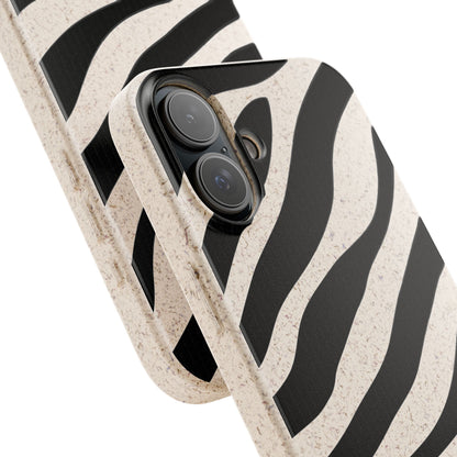 Zebra Print Biodegradable Phone Case Magsafe