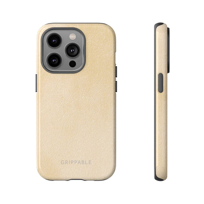 Suede Effect Ecru Tough Mobile Phone Case