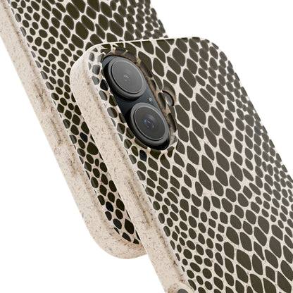 Snake Skin Print Biodegradable Mobile Phone Case Magsafe