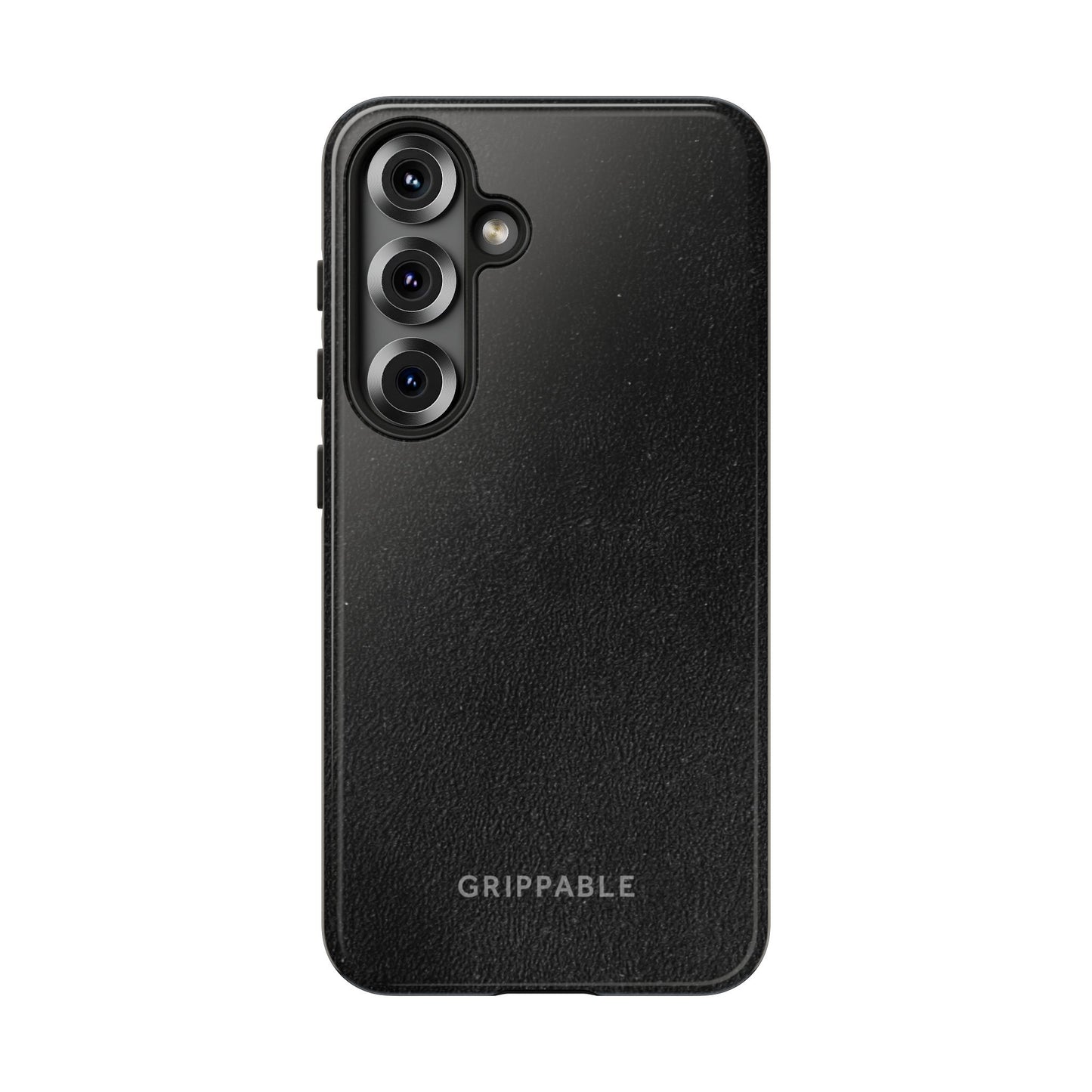 Suede Effect Black Tough Mobile Phone Case