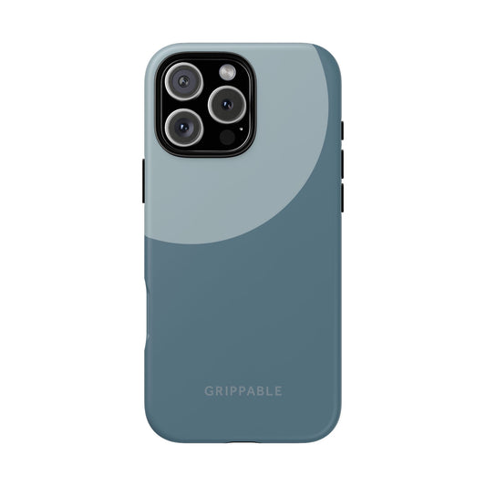 Blue phone case with 'Grippable' branding on a white background