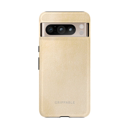 Suede Effect Ecru Tough Mobile Phone Case
