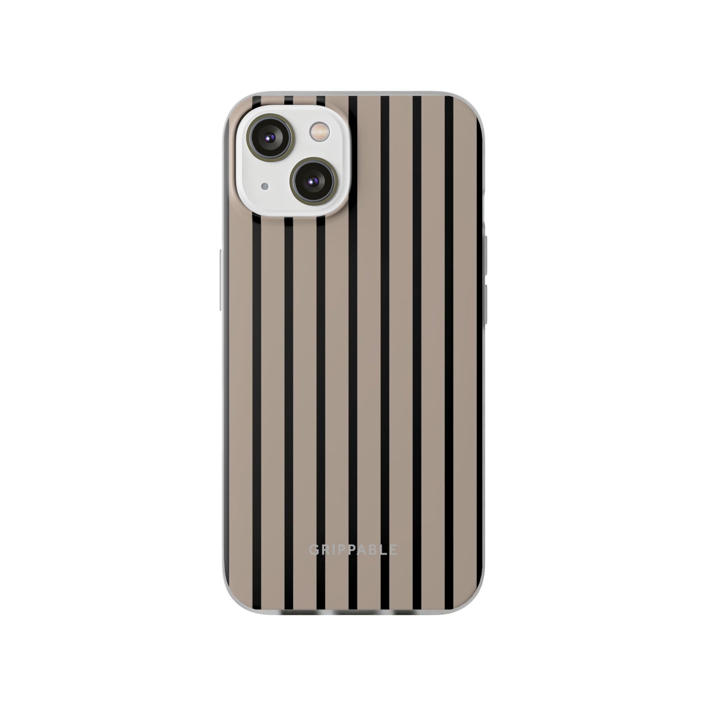 Biscuit Pinstripe Clear Mobile Phone Case